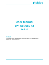 Dialog Semiconductor DA14695 USB Kit User manual