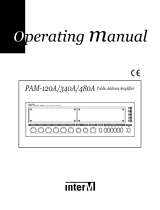 INTER M PAM-340A Operating instructions