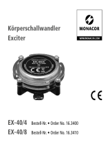 Monacor EX-40/8 User manual