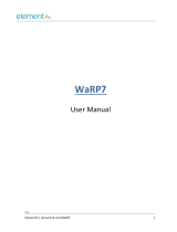 element14 WARP7 Operating instructions