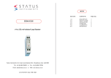 Status SEM1020 Operating instructions