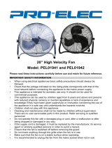 PRO ELEC PEL01942-EU Operating instructions