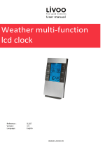Livoo SL207 Weather Multi Function LCD Clock User manual