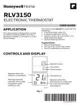 Honeywell Home RLV3150 Electronic Thermostat User guide