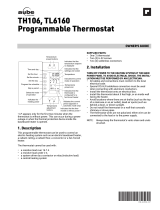 Aube TH106 Programmable Thermostat Owner's manual