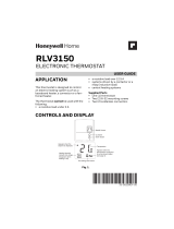 Honeywell Home RLV3150 Electronic Thermostat User manual