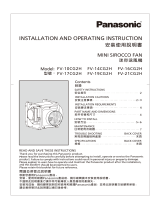 Panasonic FV-16CG2H User manual