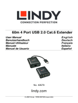 Lindy 60m 4 Port USB 2.0 Cat.6 Extender User manual