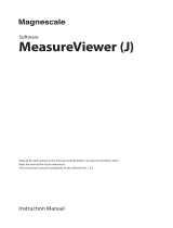 Magnescale MeasureViewer (J) Owner's manual