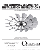 Quorum Windmill 60" & 72" Operating instructions