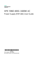 HPE 5960 400G 1600W AC Power Supply (R9Y18A) User guide