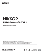 Nikon NIKKOR Z 600mm f/4 TC VR S Reference guide