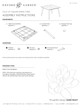 Oxford GardenTulle 45″ Square Table