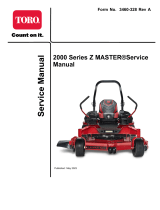 Toro 52in Z Master Professional 2000 Series Riding Mower User manual