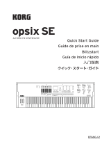 Korg opsix SE Platinum Quick start guide