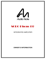 Audio Note SORO Phono PP User manual