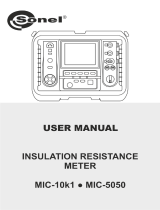 Sonel MIC-10K1 User manual