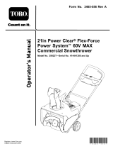 Toro 21in Power Clear Flex-Force Power System 60V MAX Commercial Snowthrower User guide