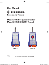 Digi-Sense GFCI Receptacle Tester SKU 2025062 User manual