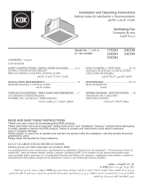 KDK 17CUH Operating instructions