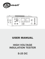 Sonel S-25 DC User manual