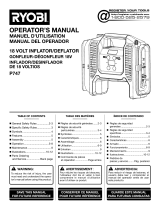 Ryobi P747 Owner's manual