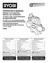 Ryobi P2808BTL Owner's manual