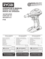 Ryobi P738 Owner's manual