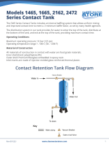 Clean Water Contact Retention Tank Chlorine or Peroxide 1465 40 Gal. 1" In-Out Installation guide