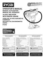 Ryobi P737D Owner's manual