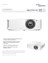 Optoma UHD35STx Owner's manual