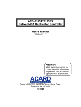 Acard ARS-5105PX Owner's manual