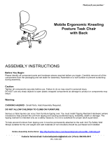 Flash Furniture Black Fabric Kneeling Posture Task Chair Owner's manual