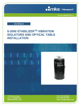 NewportS-2000 Vibration Isolators and Optical Table