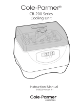 Cole-Parmer CB-200D-IB Electronic Ice Bucket; 100-230 V, 50/60 Hz User manual