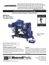 BendPak 1302-BAS Owner's manual