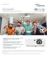 Optoma GT2100HDR Owner's manual
