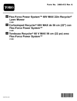 Toro Flex-Force Power System 60V MAX 22in Recycler Lawn Mower User manual