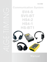 ALGE-Timing Voice communication system SV4, SV5-BT, HS4 User guide