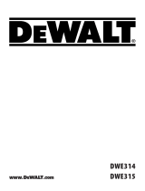 DeWalt DWE315 User manual