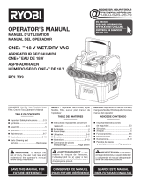 Ryobi PCL733K Owner's manual