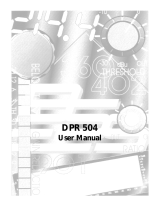 BSS Audio DPR 504 User manual