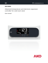 AKO AKO-16526A Advanced temperature and electronic expansion controller for cold room store User manual