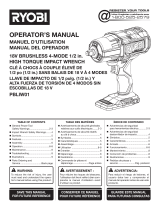 Ryobi PBLIW01B-PBP004 Owner's manual