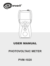 Sonel PVM-1020 KIT User manual