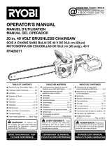 Ryobi RY405011BTL Owner's manual
