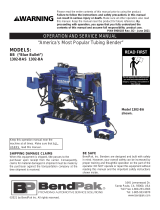 BendPak 1302-BA Owner's manual