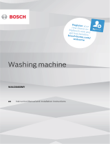 Bosch WAU28460ID/01 User manual and assembly instructions