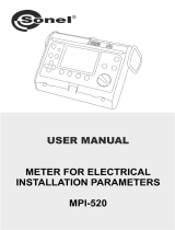 Sonel MPI-520 Start User manual
