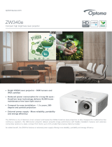 Optoma ZW340e Owner's manual
